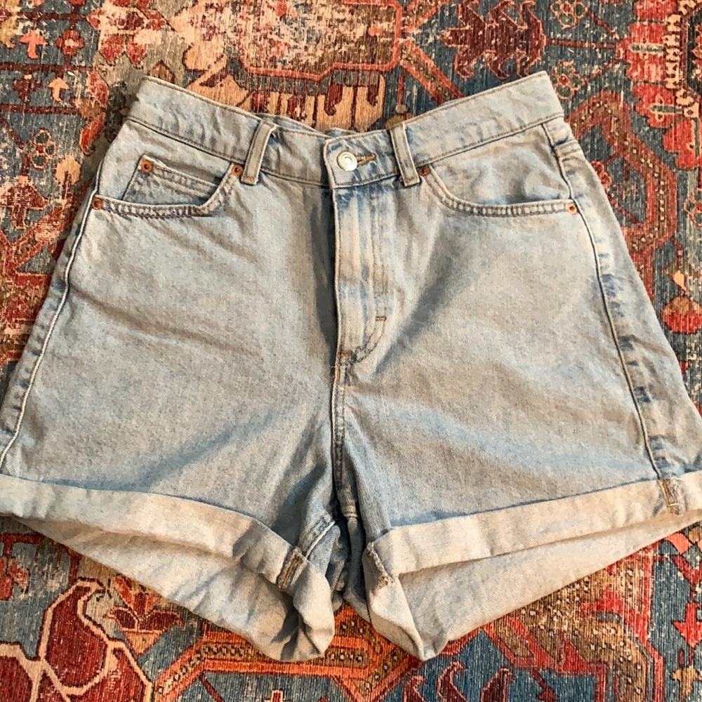 topshop mom shorts